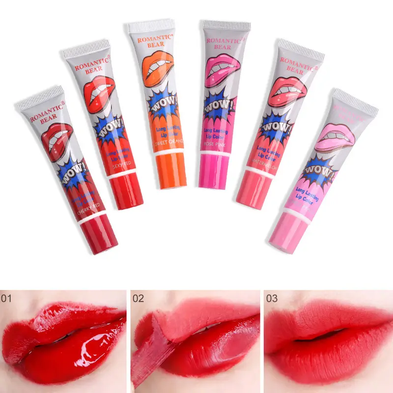 6 Colors Amazing Peel Off Liquid Lipstick Waterproof Long Lasting Lip Gloss Tint Moisturizing Tear Off Lip Stain Makeup Cosmetic — image 2
