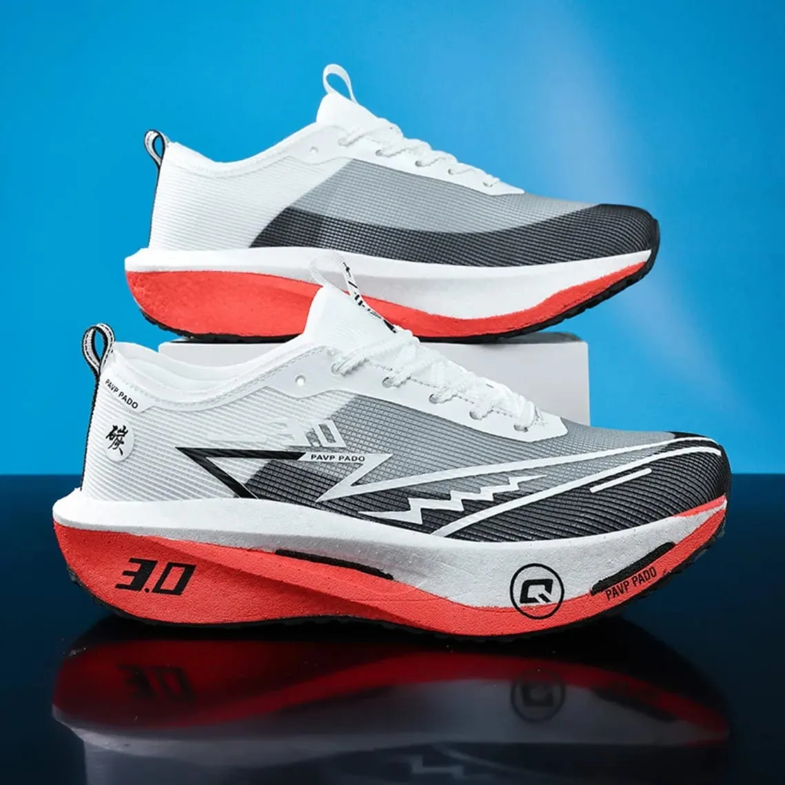 Carbon Plate Marathon Running Shoes Men Women Breathable Lightweight Shock Absorbing Non Slip Sports Athletic Sneakers New — image 4
