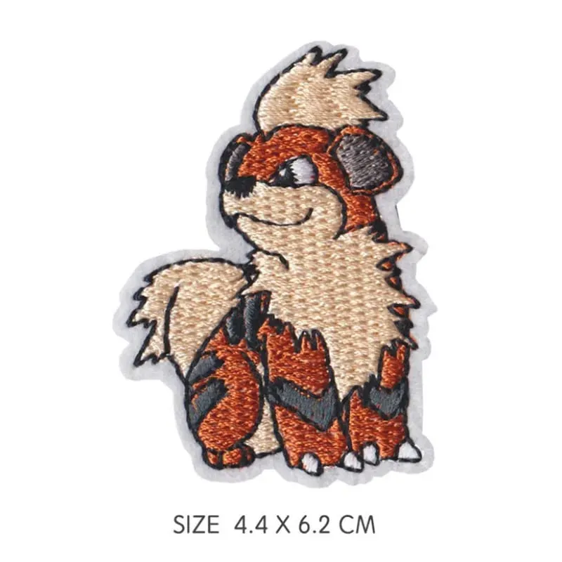 HOT 40 Style Snorlax Iron On Patch Embroidered Clothes Patches Cartoon for Clothing Kid Umbreon Cloth Stickers Garment Appliqués — image 24