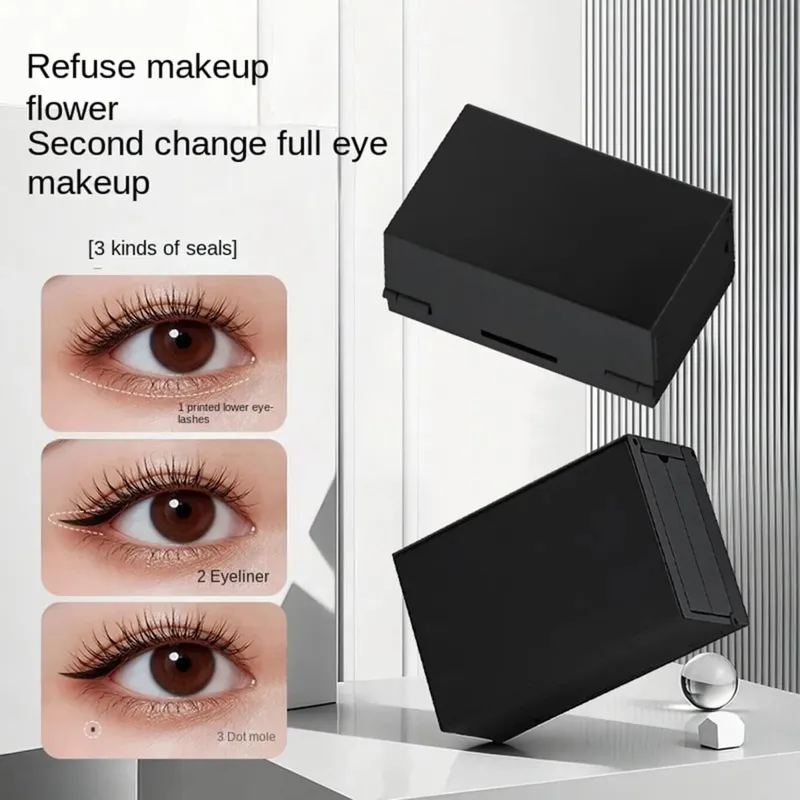 Eye Makeup Kit for Women Waterproof Smudge Proof Eyelash Stamps Kit for Women Teen Girls Travel Home Dating Business Trip Beauty
