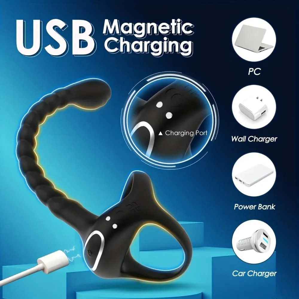 Analvibrator für Anfänger, APP-Steuerung, vibrierender Buttplug, Penisring für Männer, Prostata-Massagegerät, Analplug für Schwule, Sexspielzeug für Männer ab 18 Jahren — image 5