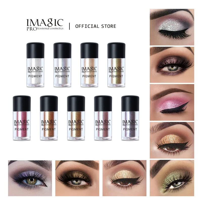 New Arrival Glitter Eyeshadow Metallic Loose Powder Waterproof Shimmer Pigments Colors Eye Shadow Makeup Cosmetics — image 2