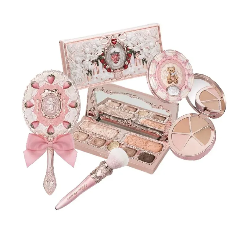 Flower Knows Full Makeup Set Strawberry Rococo Glitter Matte Lipgloss Blush Power Velvet Lipstick Kit Perfume Sets — image 2