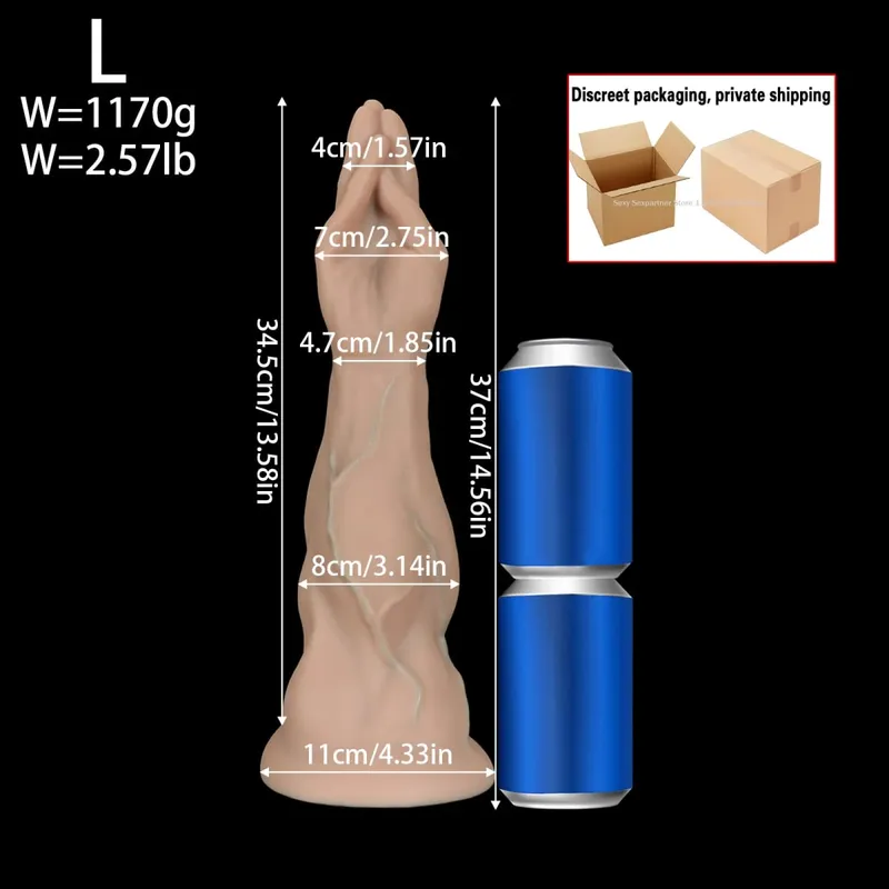 Obrovský silikonový anální kolík do chodidla Silný dildo na nohy Velký anální kolík Anální expandér Masturbátor Anus Dilator Sexuální hračky Hračky pro dospělé Sex Shop — image 11