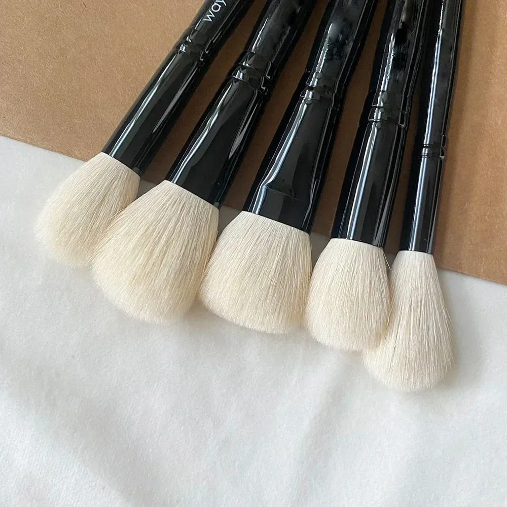 WG Face Powder Cheek Highlight Sculpt Cream Foundation Brush Natural Goat Hair Makeup Brushes