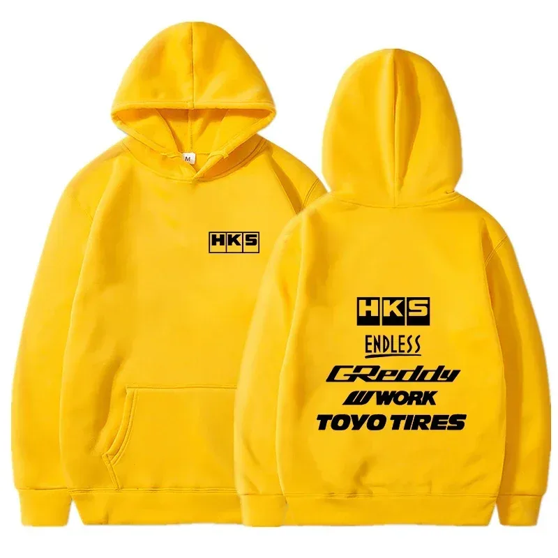 2025 moda męska fajna bluza z kapturem japonia JDM zmodyfikowany samochód HKS ENDLESS bluza z kapturem mężczyźni kobiety Vintage bluza na co dzień z długim rękawem swetry — image 9