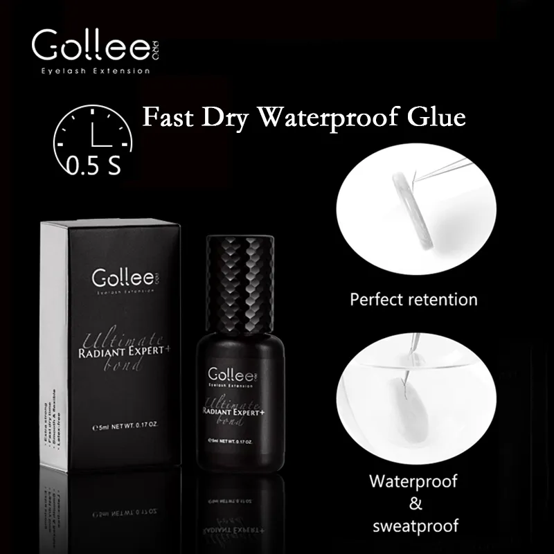 Gollee 0.5s Fast Dry Lash Extension Glue Professional Lash Adhesive Lasting 6-8 Weeks Waterproof Grafting Eyelash Super Bonder — image 3