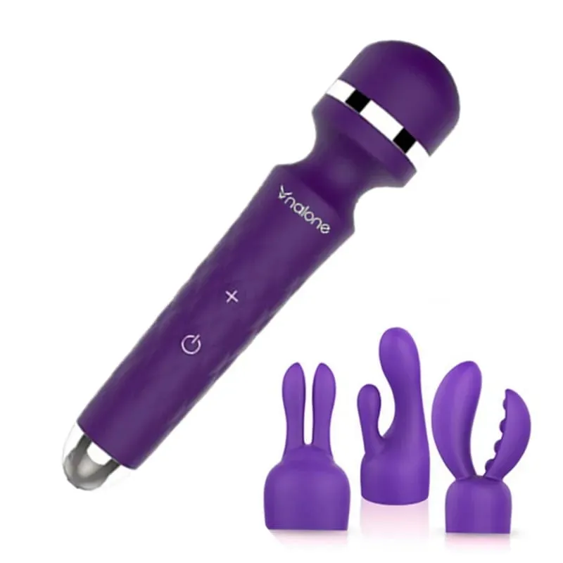 Nalone Rock Powerful Clitoris Vibrator USB Recharge Magic Wand AV Vibrator Massager Sexual Product Erotic Sex Toys for Women — image 1