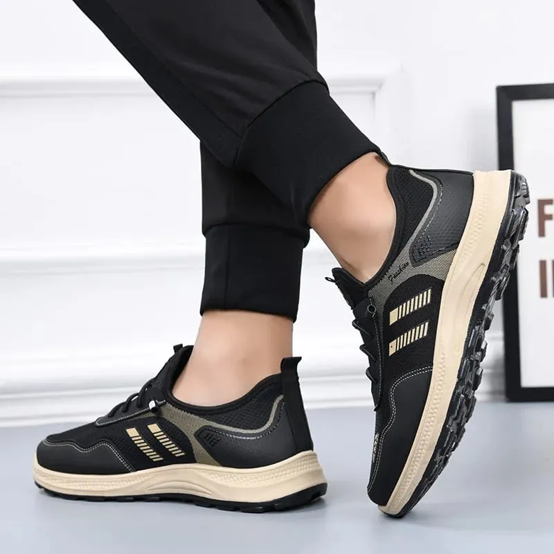 Flat Shoes for Men Non-Slip Soft Soles Comfortable Dad Shoes for Middle-Aged and Elderly People Walking Shoes for Men Spring and Autum New Casual Shoes — image 6