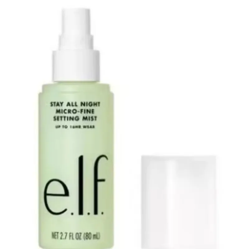 ELF Makeup Mist And Set Spray Aloe Vera Green Tea Long Wear Matte Finish Poreless Putty Primer Silky Smooth Minimize Pores Gift