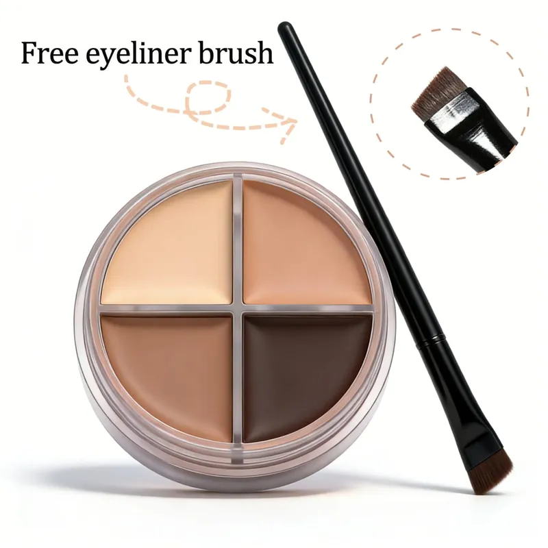 Herorange Smudge Proof Eyeliner Cream Kit Multi Purpose Eye Makeup for Beginners