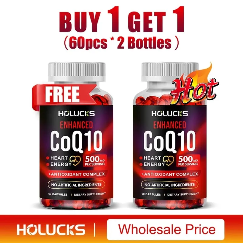 Antioxidant CoQ10 pro kardiovaskulární a srdeční zdraví Podpora imunitní energie a vitality Super vstřebávání Bez GMO — image 6