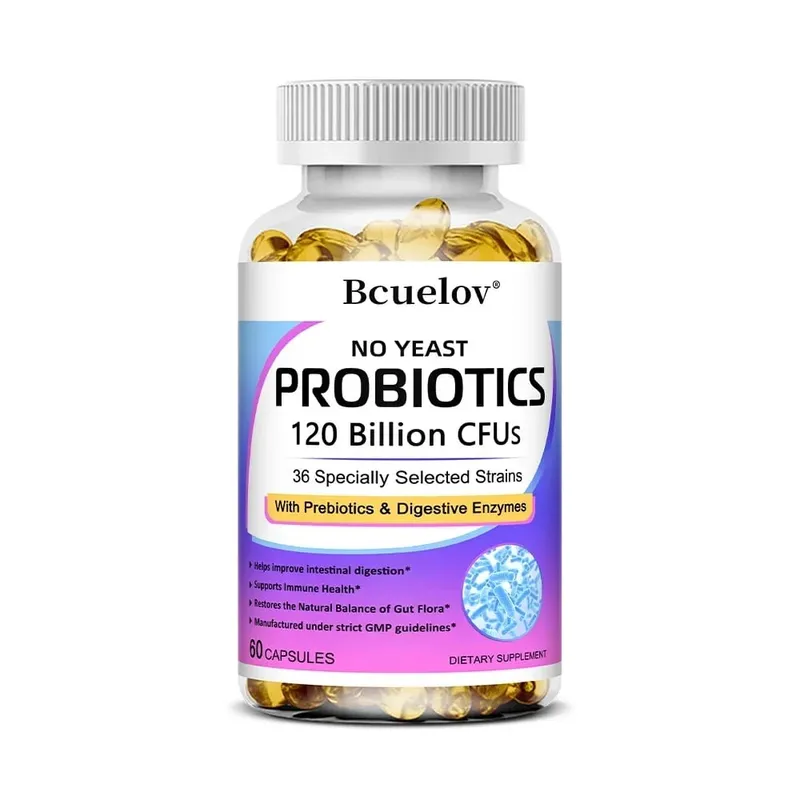 Probióticos 120 mil millones de UFC con prebióticos y enzimas digestivas Apoya la digestión Flora intestinal Alivio de la hinchazón y salud inmune — image 11