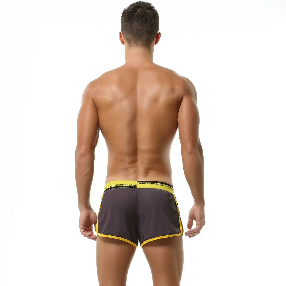 Men's Low-Waist Breathable Split Lounge Split Trunks — image 5