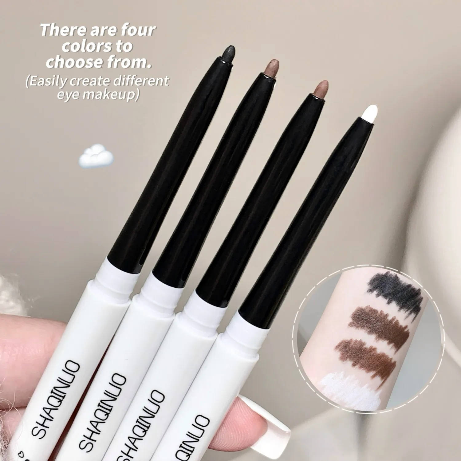 Waterproof Matte Gel Eyeliner Pencil Smooth Black White Eyeliner Matte Eye Liner Pen Long Lasting Eyes Makeup Beauty Cosmetics — image 6