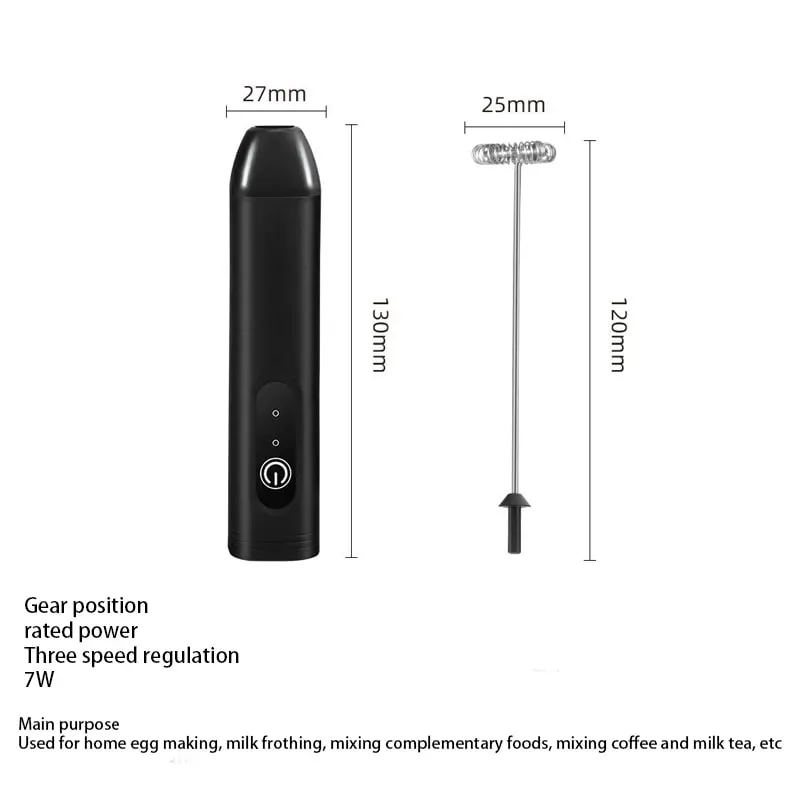 Rechargeable Electric Egg Beater With Stand Bracket 3 Speeds Adjustable Hand Whisk Drink Mixer Milk Frother for Coffee — image 7