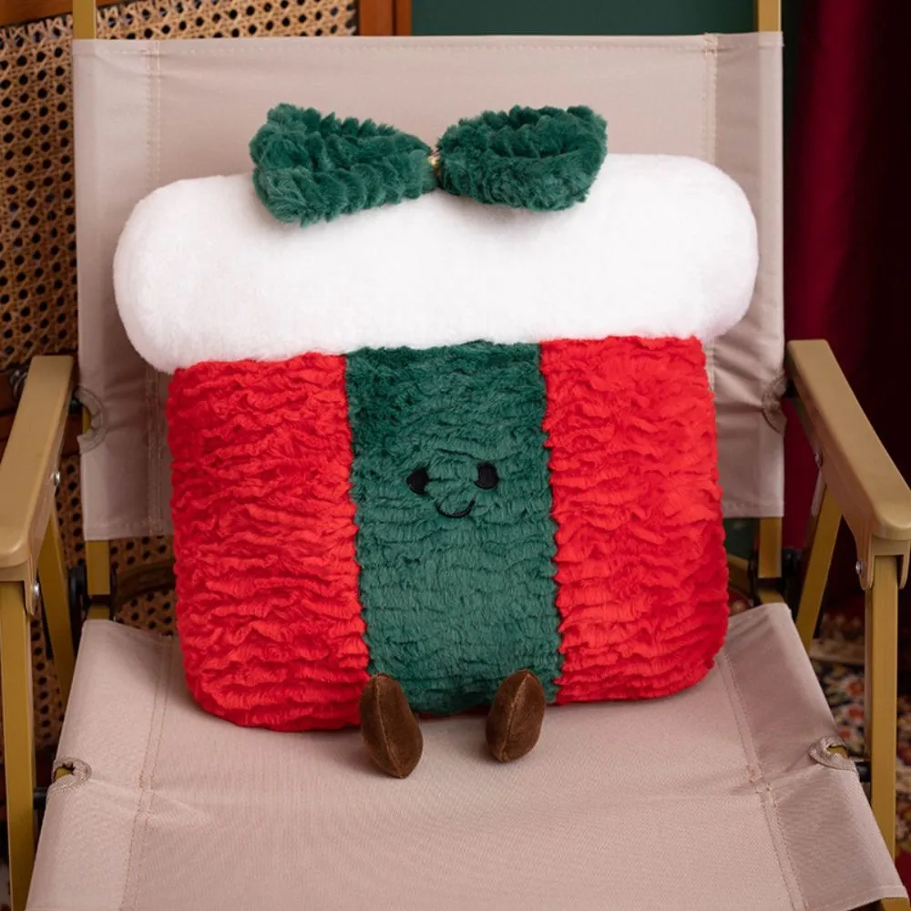 Leuke creatieve vorm Kerstkussen Zacht gevuld Comfortabel Gingerbread Man Kussen Seizoenspatroon Taille Kussen Home Decor — image 4