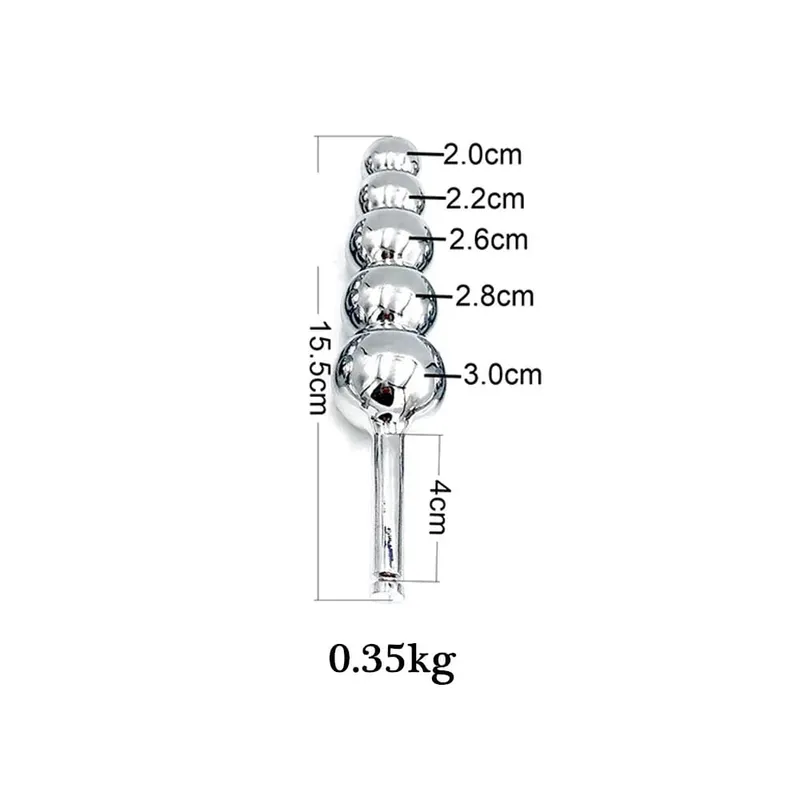 Manyjoy Stainless Steel Male Lockable Chastity Belt with Hole Anal Plug Beads Metal Underwear BDSM Cock Cage Device Sex Toys Men — image 7
