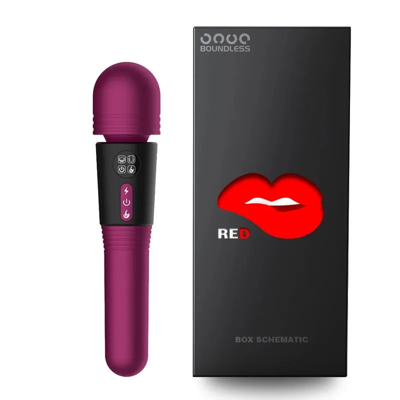 Double-Headed Women Vibrator AV Magic Wand G-Spot Vagina Nipple Stimulator Dildo Erotic Masturbator Massage Sex Toys for Couples — image 8