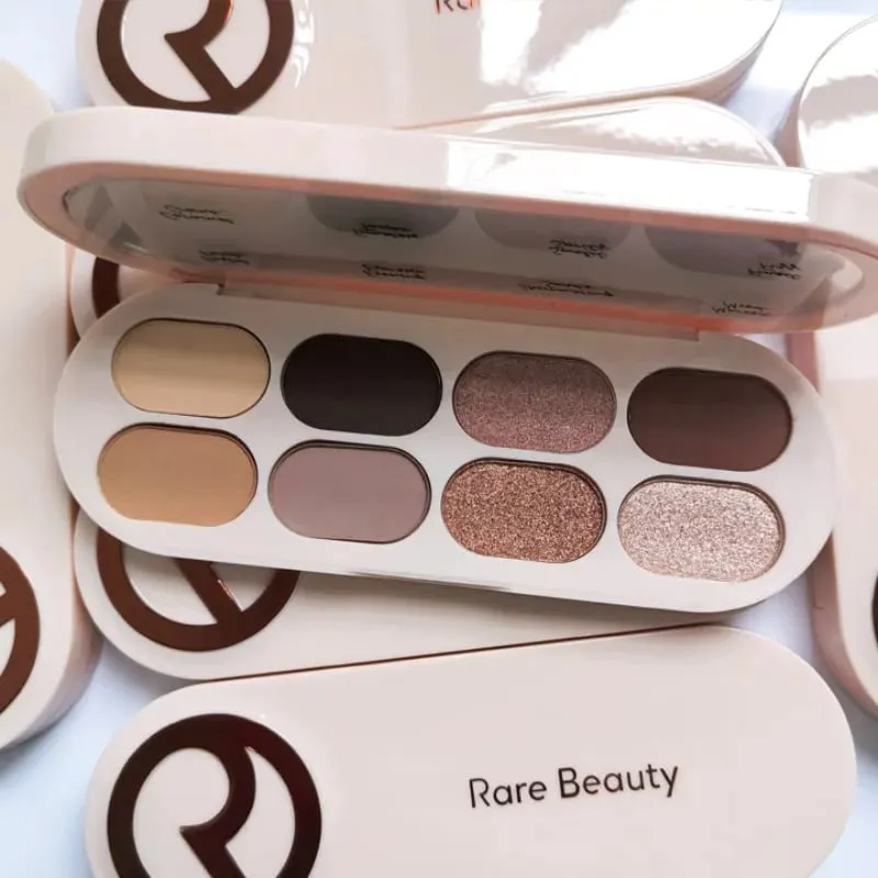 New Rare Beauty Shimmer Matte Neutral Nude Eyeshadow Plate Long Lasting Waterproof Daily Eye Shadow Makeup Cosmetics for Woman — image 3