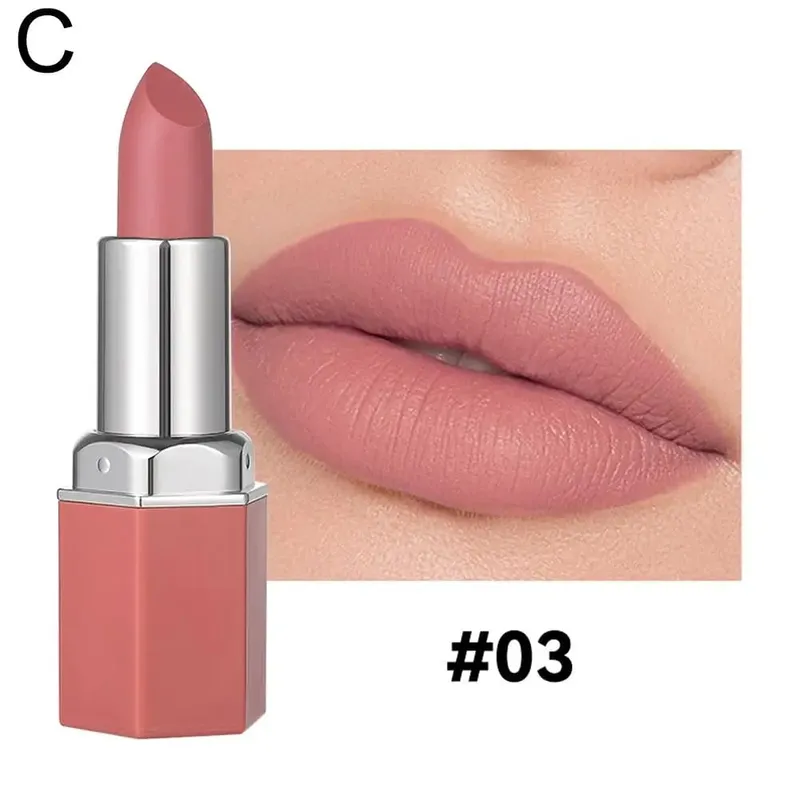Nude Matte Lipstick Non-stick Cup Lip Stick Not Fading Velvet Lipsticks Waterproof Long Lasting Sexy Red Pink Makeup Cosmetics