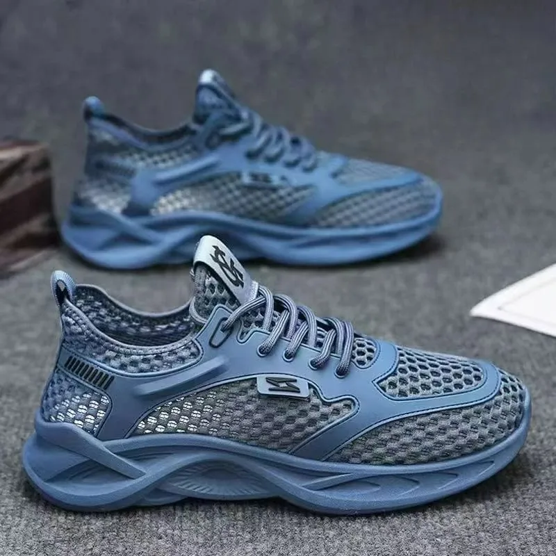 Neformální obuv pro muže Všestranná Pohodlná síťovina měkká podrážka Běžecké botyHollow Out Outdoor Trendy Pánská sportovní obuv — image 1