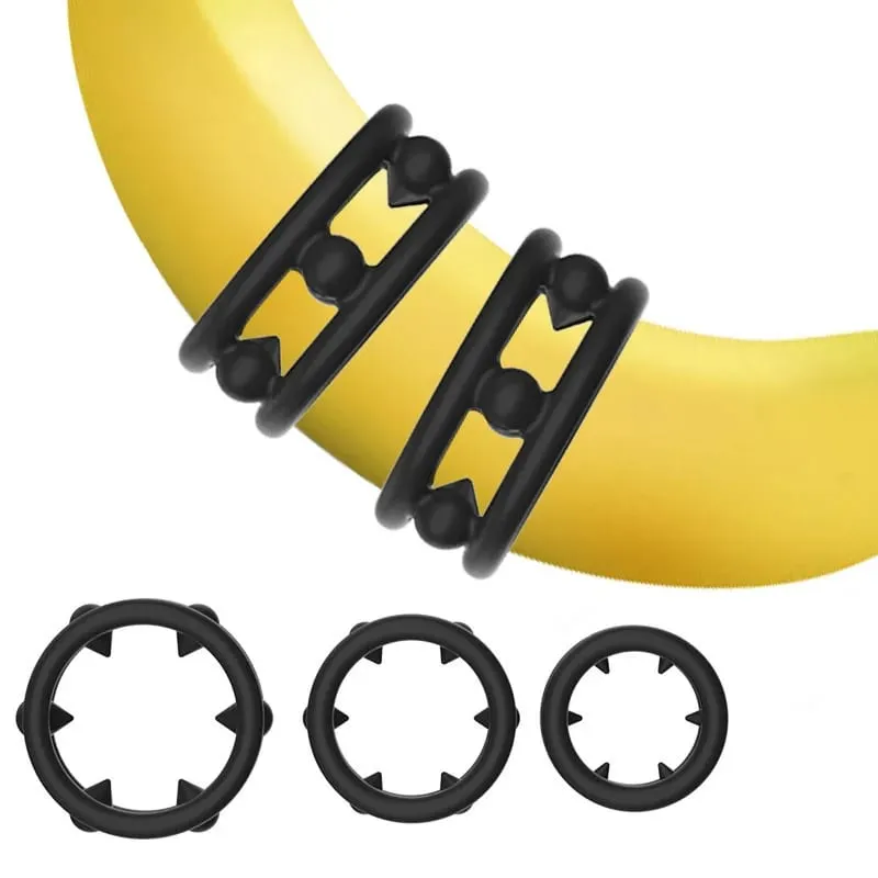 Male Cock Penis Ring with Soft Spikes S/M/L Size Silicone Ring Delay Ejaculation Adult Supplies Dick Erection Stretcher Sex Toys — image 2