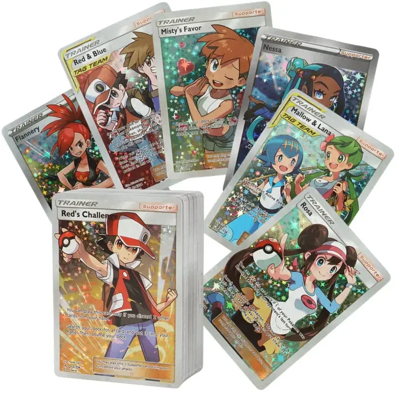 60/100Pcs Pokemon Shining Cards English Version MEGA GX Vmax TAG EX Proxy Collection Cards Toys Children Gift — image 8
