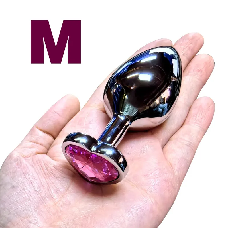 Heart Base Mini Smooth Metal Anal Plug Beginner Butt Plug Masturbation Stimulator Tool Sex Massager Adult Sex Toys For Man Women — image 9