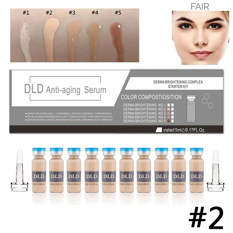 10pcs/box Korea BB Cream Glow Ampoule Skin Booster Serum Kit Whitening Niacinamide Foundation Moisturize Rejuvenate Skincare