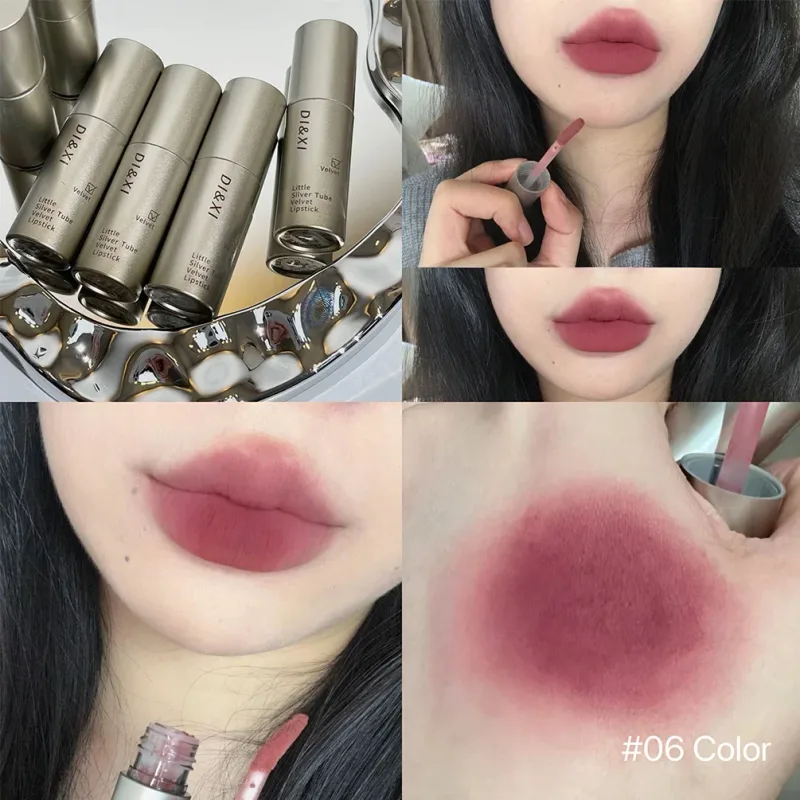 Matte Finish Lip Glaze Velvet Texture Whitening And Nourishing Lipstick For All Skin Types Available In Multi Colors — image 7
