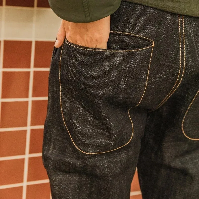 Red Tornado 18oz Selvedge Denim Jeans Loose Straight Fit Heavyweight Raw Denim Pants — image 4