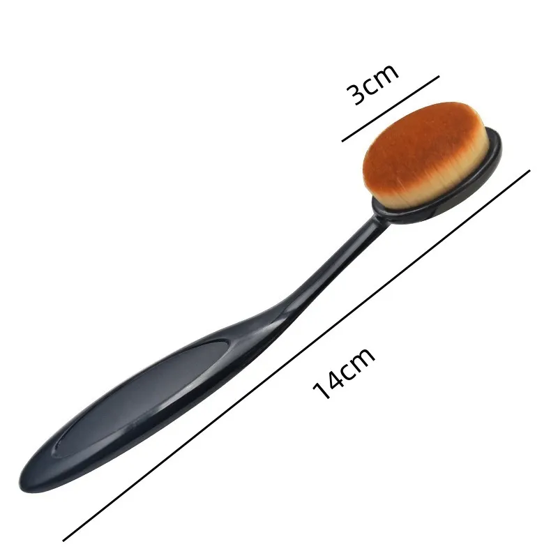 1/3PCS Large Foundation Brush Toothbrush Shape Makeup Make Up Tools Get Fast Even Application of Creams and Powders Cosmnetic — image 5