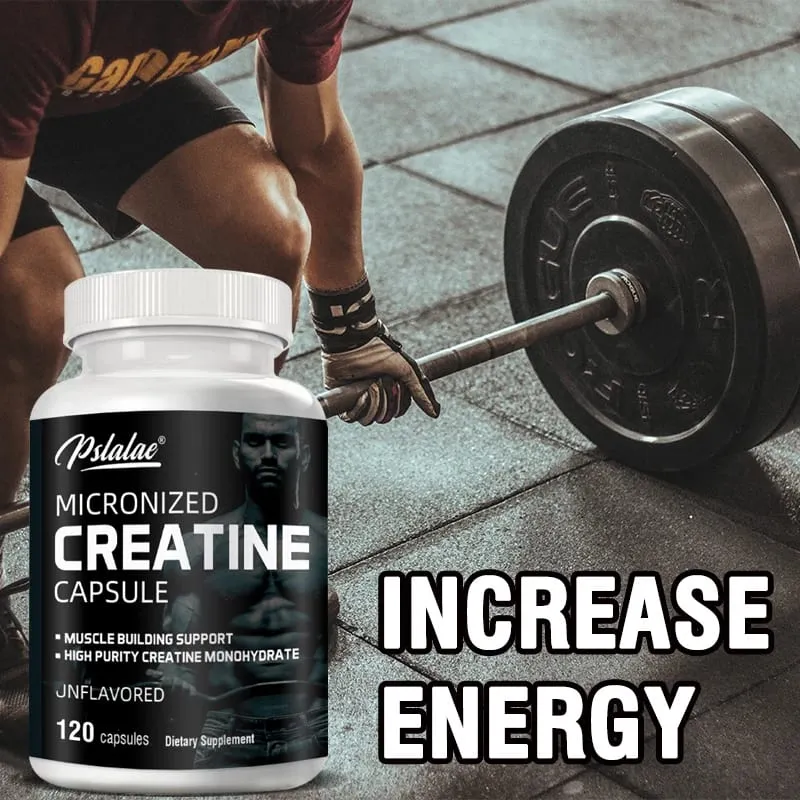 Micronized Creatine Powder (5000 Mg) Creatine Monohydrate Powder Unflavored Ketogenic Friendly Non-GMO 120 Capsules