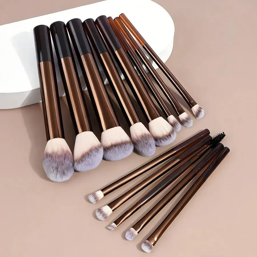 15 PCS Makeup Brush Set Soft Bristles Professional Foundation Powder Blush Concealer Eyeshadow Brush — image 2