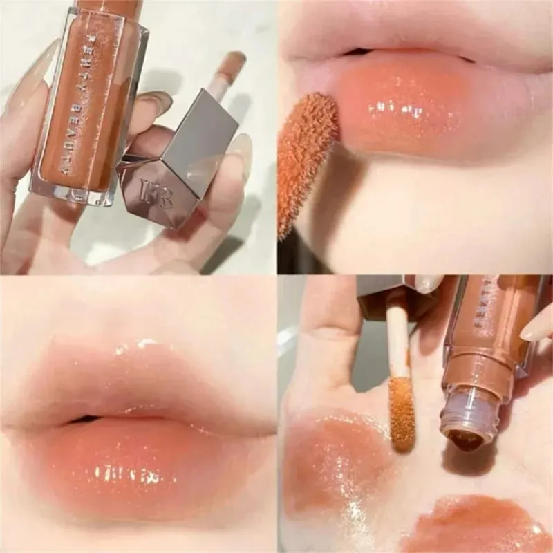 Fenty Beauty Transparent Lip Gloss Multicolor Moisten Shine Glitter Lip Plumper Makeup Beginner Liquid Lipstick Makeup Cosmetics — image 5