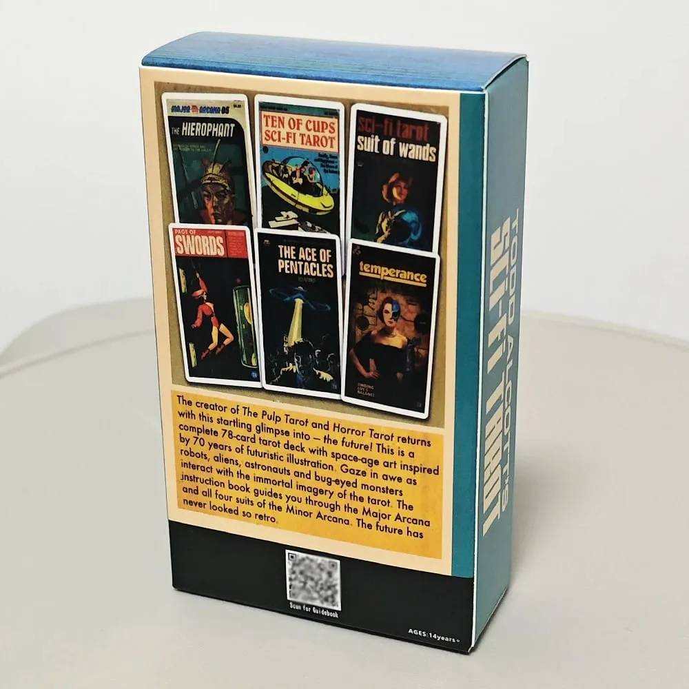 Todd Alcott's Sci-Fi Tarot Science-Fiction-themed Tarot Deck Based on Rider Waite System 10.3*6cm 78 Pcs Tarot Cards
