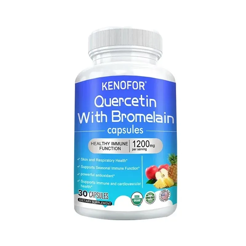 Quercetin + Bromelain komplex kapszula 1200 mg - Immun ízületek és emésztés támogatása C- és D3-vitaminnal 30/60/120 — image 8