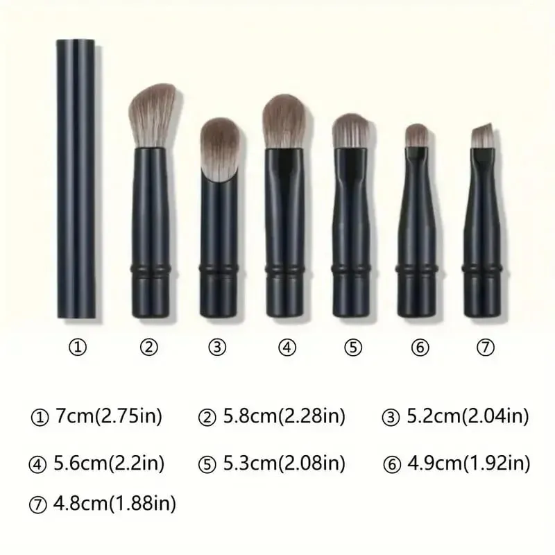6Pcs Mini Travel Makeup Brushes Set with Box Portable Cosmetic Powder Foundation Blush Blending Concealer Make Up Brushes Set — image 6