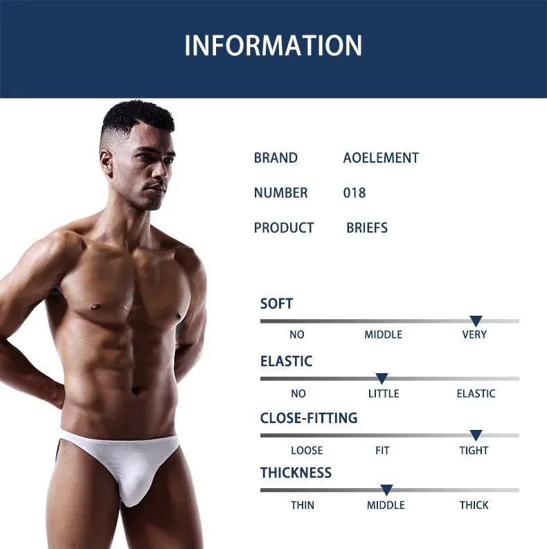 Men's briefs Men's briefs U convex Modal thin stretch sexy low waist tight narrow bottom pants — image 6