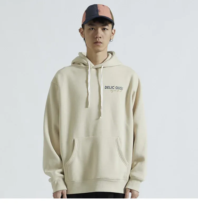 Hip Hop Men Cotton Pullover Hoodies Sweatshirts Thicken Japanese Style Hooded Puffer Fish Print Men&Women Outdoor Sportswear