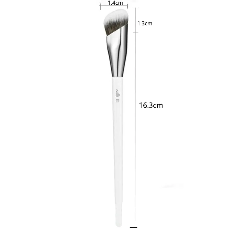 1pc White 811 Corrector Makeup Brushes Angled Liquid Foundation Base Make up Brush Detail Face Essential Concealer Beauty tool — image 1