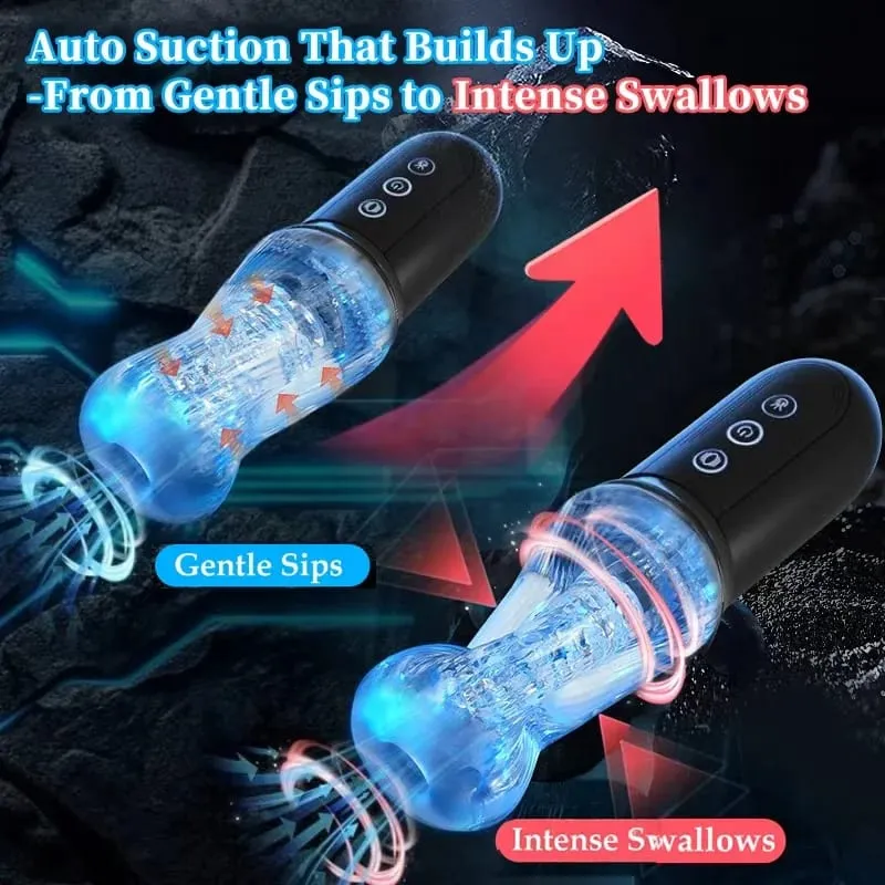 Automatic Male Masturbator Sucking Vibrating Real Pussy Blowjob Machine Male Sex Toy Men Masturbation Cup Adult Goods for Men — image 3