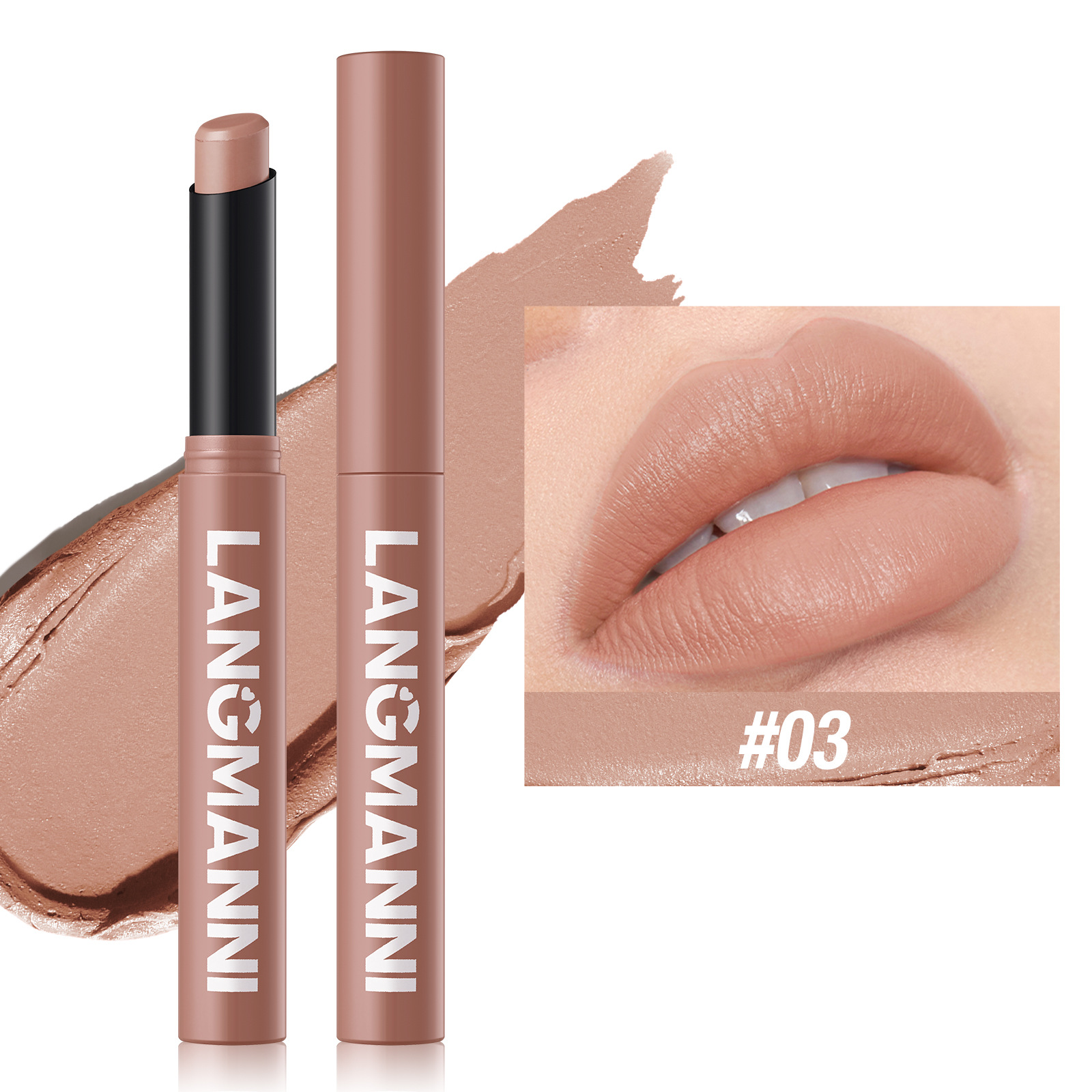 12 Color Matte Lipstick Pencil Waterproof Long Lasting Non-Stick Cup Lip Stain Tint Cosmetic Nude Lipstick Pen Makeup Maquillage — image 16