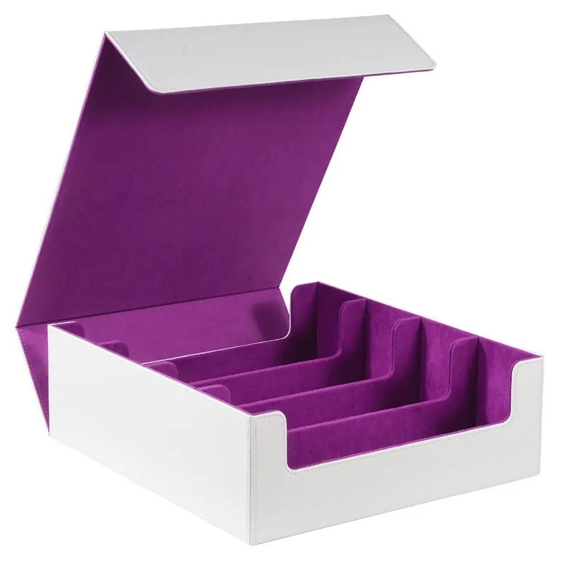 Trading Card Storage Box Holds 3000+ Cards Magnetic PU Leather Card Box Fits for Magic TCG Card Sports Cards — image 6