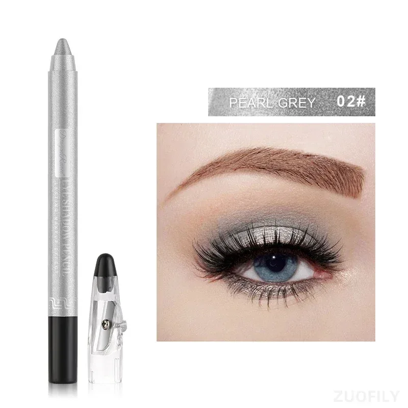 12Colors Glitter Eyeshadow Pen Long Lasting Matte Eye Shadow Palette Shiny Highlighter Silver Purple Eyeliner Pencil Cosmetics — image 14