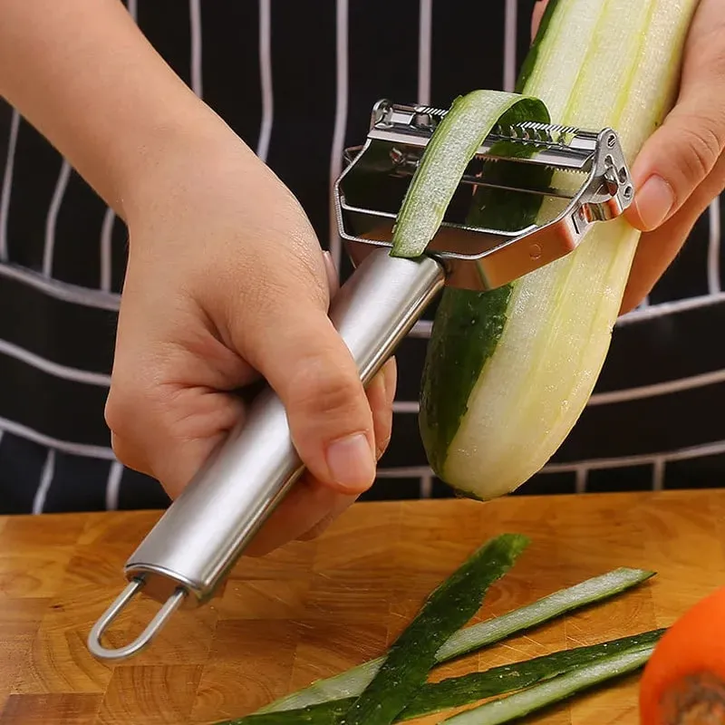 Multifunctional Kitchen Peeler Vegetable Fruit Peeler Stainless Steel Durable Potato Slicer Household Shredder Carrot Peeler — image 9