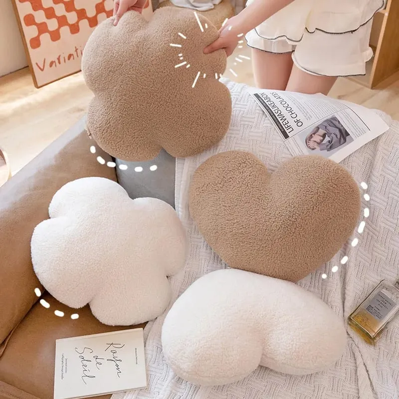 INS Plush Hear Throw Pillow Cute Clover Soft Doll Home Sofa Decoration Pillow Cushion Kids Toys Birthday Gift — image 3
