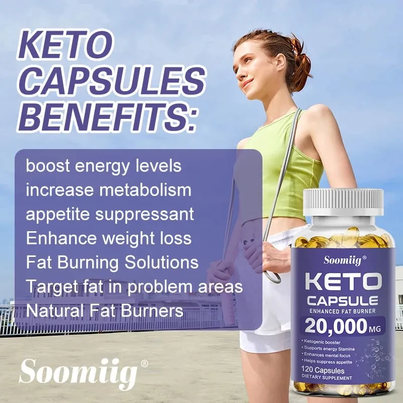 Keto BHB & Apple Cider Vinegar Supplement Capsules Weight Management Cleansing Detox Fat Burning Appetite Suppressant NON-GMO — image 2