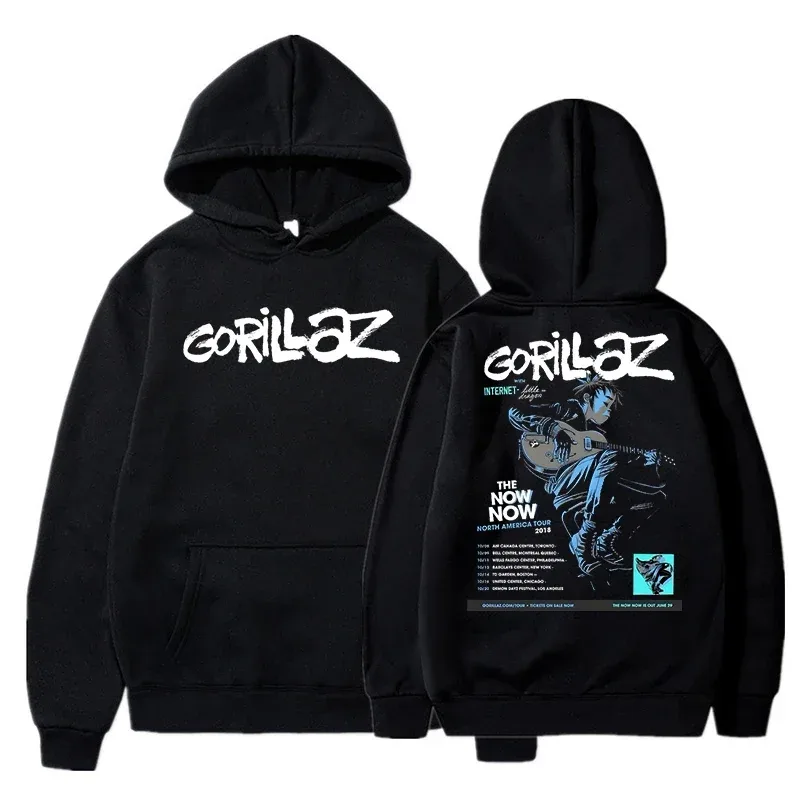 The Autumn and Winter Pullovers Long Sleeve Loose Soft Sweatshirt Streetwear Coat Gorillaz Printing Women and Men Hoode — image 12